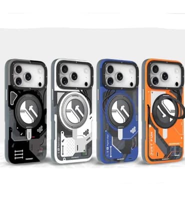 قاب یانگ کیت ایفون 17 پرومکس Youngkit Cyberpunk 360 rotation Ring Stand wh11 Iphone 17 Pro Max