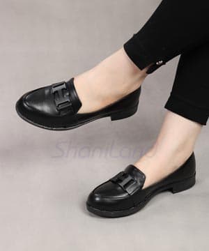 کالج یراق دار چرم ساده مدل هرمس کد 23298