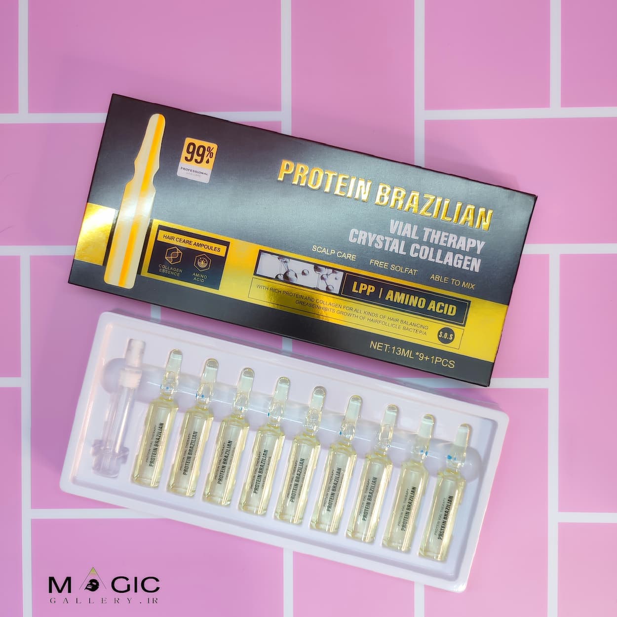 ویال مو پروتئین برزیلی Protein Brazilian – احیا، ترمیم و تقویت موهای آسیب‌ دیده