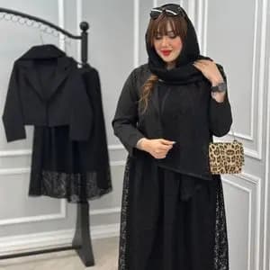 سه تیکه مجلسی مدل نیایش ( کت و دامن و شال)