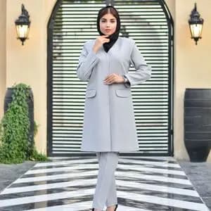 مانتو شلوار اداری آستردار درنا