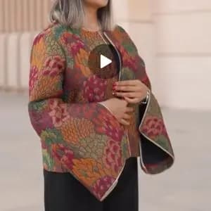 کت ژاکارد استر دار مزونی