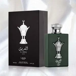 عطر ادکلن مردانه لطافه پراید العریق نقره ایی (سیلور) (Lattafa Pride Al Areeq Silver) - ماندگاری و پخش بو بالا - هولوگرام 3 بعدی