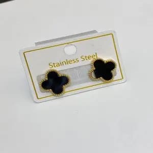 گوشواره زنانه میخی مدل ونکلیف استیل