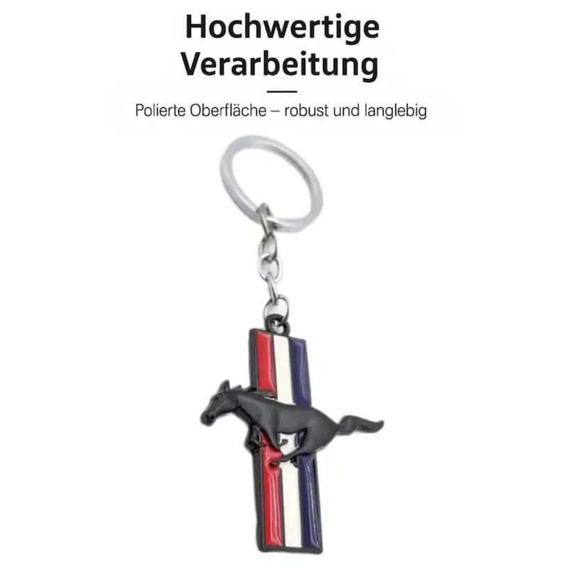 جاسوییچی سرکلیدی فلزی طرح موستانگ