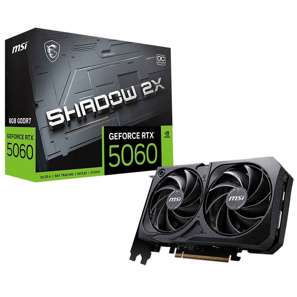 کارت گرافیک ام اس آی MSI RTX 5060 SHADOW 2X 8GB OC