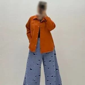 شومیز کتان پایین هلال