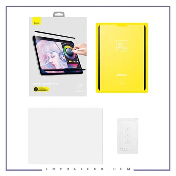 محافظ صفحه آهن ربایی آی پد Baseus vac-sorb paper link screen protector for iPad 9.7 2018 SGZM-020502