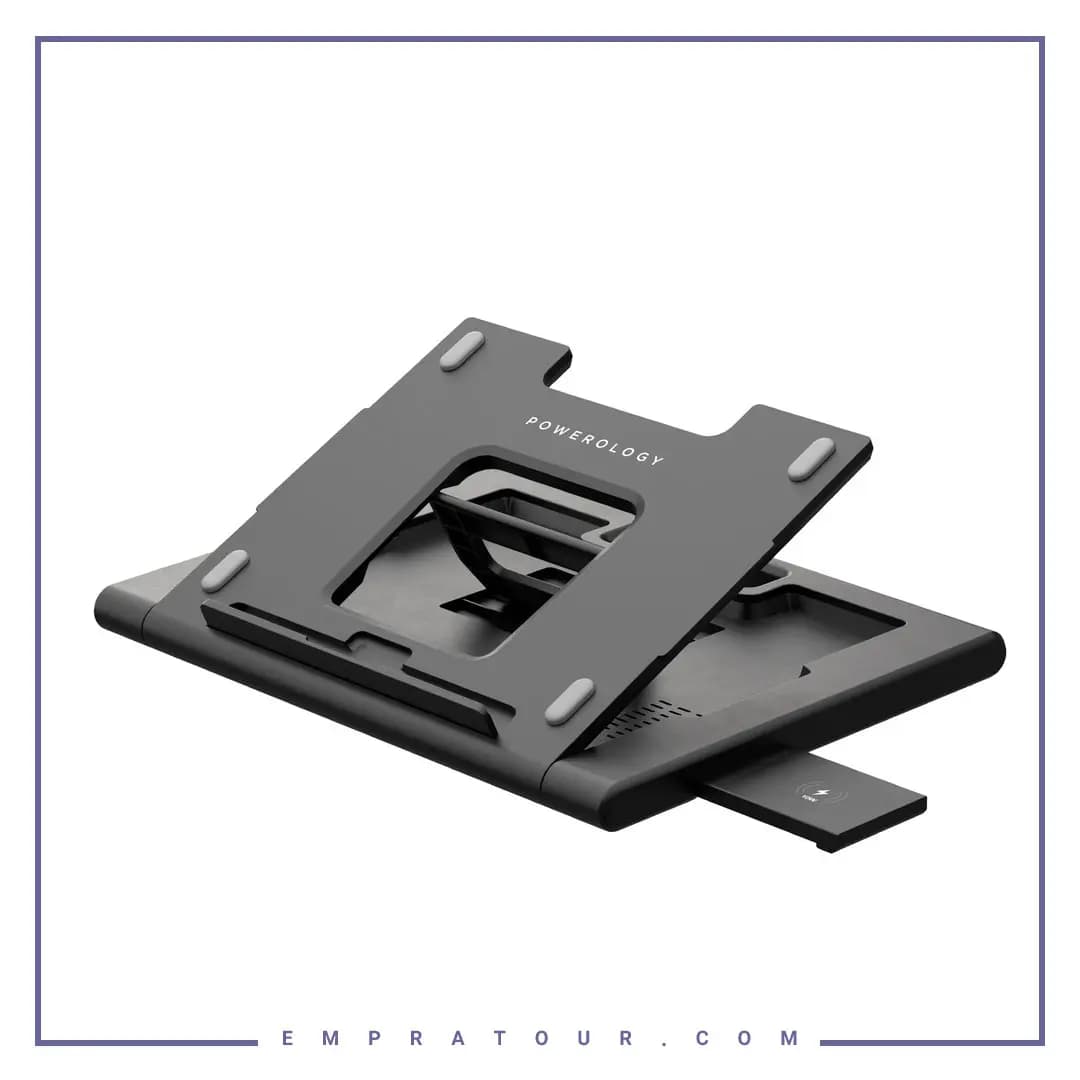 هاب 11 پورت و استند لپ تاپ پاورولوژی Powerology Multi-Functional Pro Hub PWPROHUB
