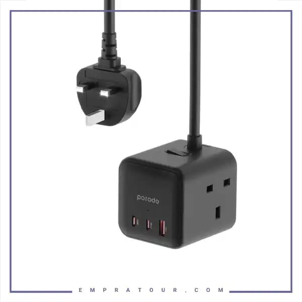 شارژر چند پورت مکعب پرودو Multi-Port GaN Power Cube Charger PD-FWCH017