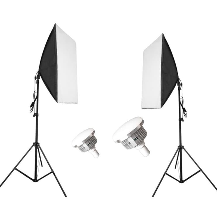 كيت دو شاخه ويديو لامپ Dual Studio Softbox Photography Lighting Kit