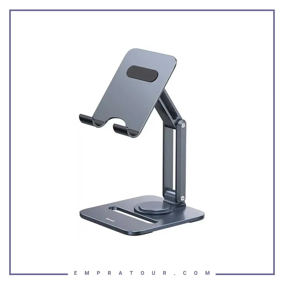 هولدر رومیزی تبلت 360درجه بیسوس Baseus Desktop Biaxial Foldable Metal Stand for tablet B10431801811