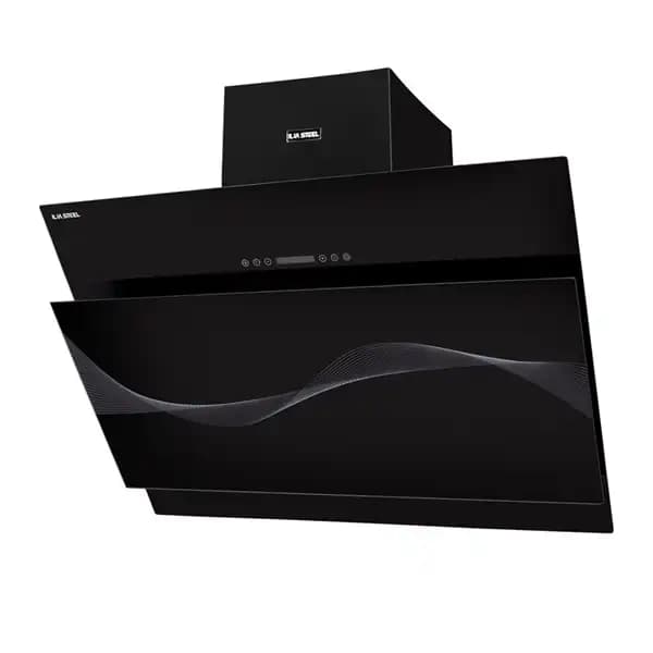 هود مورب ایلیا استیل مدل پارمیس مشکی 90cm