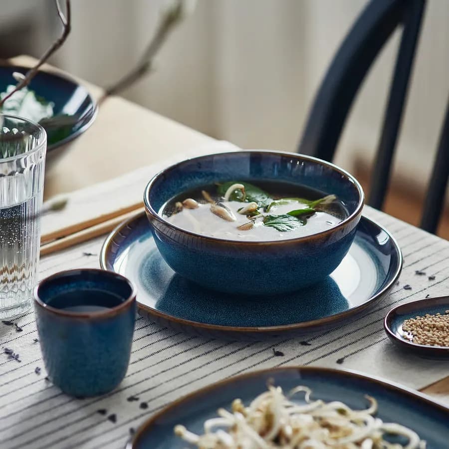 کاسه ایکیا مدل GLADELIG، آبی، قطر ۱۴ سانتی‌متر