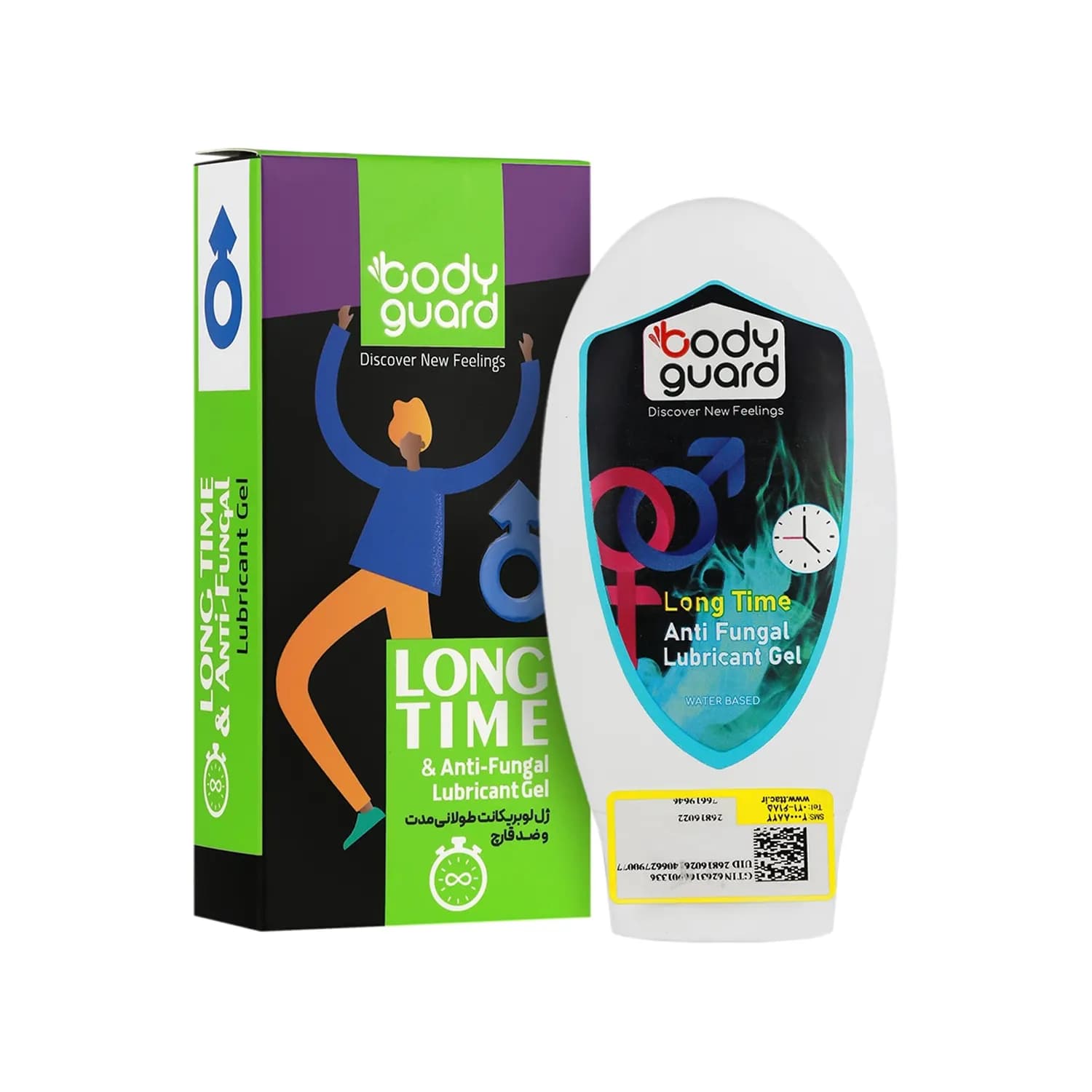 ژل لوبریکنت طولانی مدت و ضد قارچ بادیگارد حجم 100 میلی لیتر