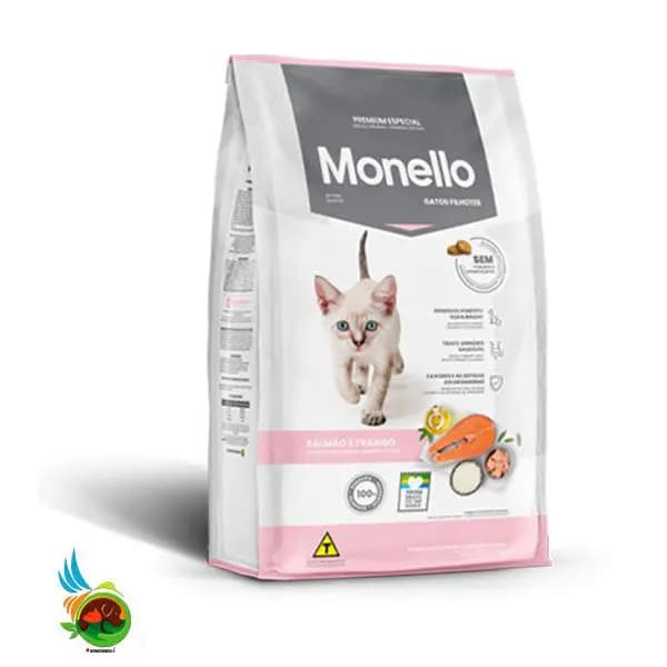 غذای خشک بچه گربه طعم مرغ و ماهی سالمون مدل کیتن مونلو (Monello Kitten) وزن 1 کیلوگرم(بسته بندی اصلی)