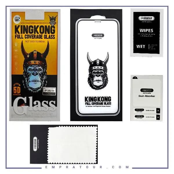 گلس شیشه ای تمام چسب آیفون Mocoson Full Glue Full Coverage Glass Iphone XS/11 PRO