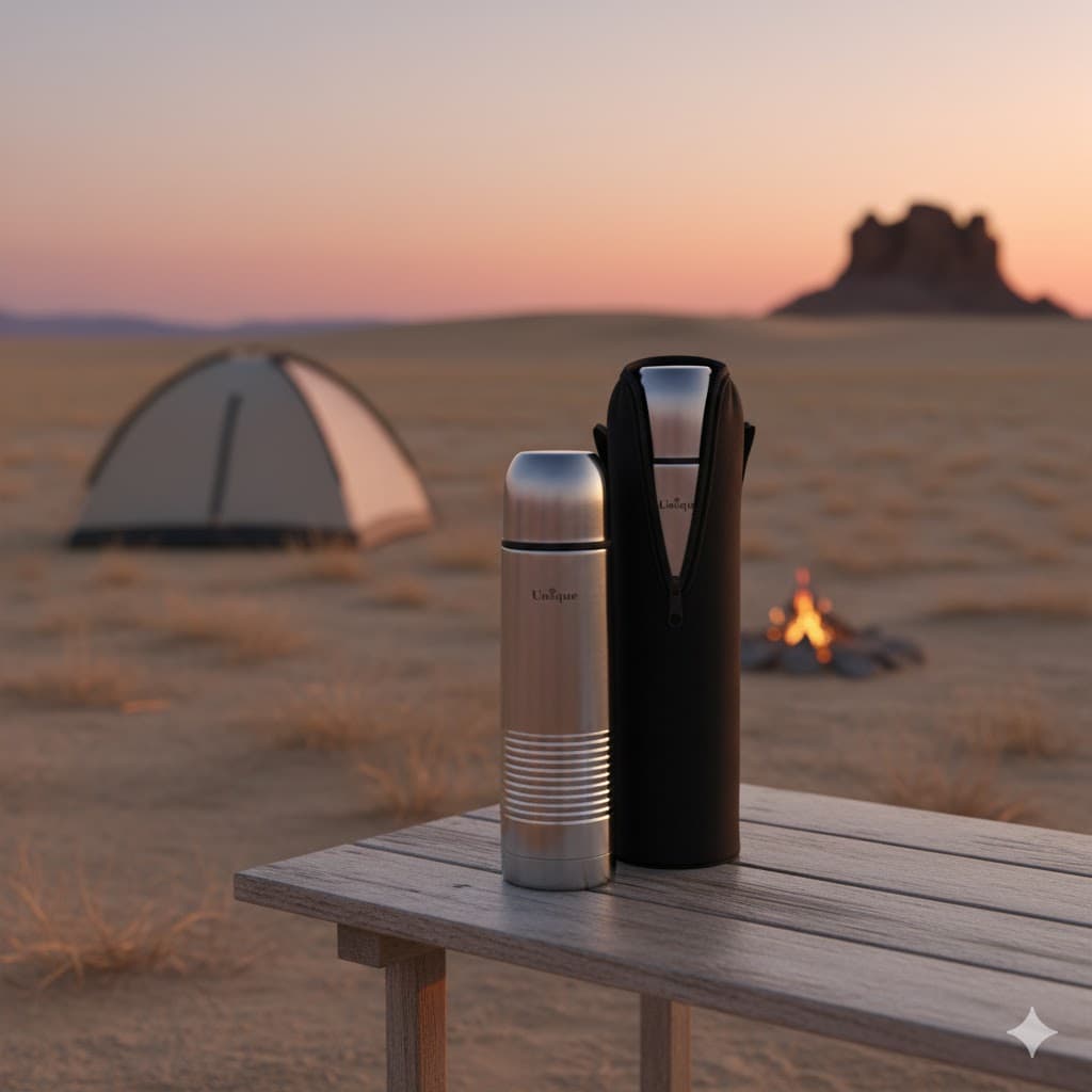 فلاسک 0.5 لیتر قلمی یونیک 1981 (درب جدید)