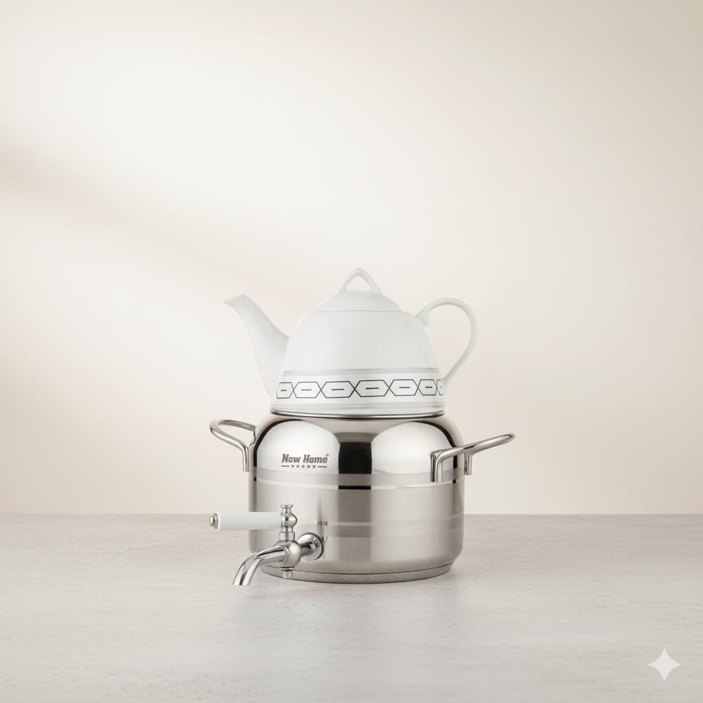 کتری و قوری استیل3لیتر نیوهومNH09-4044