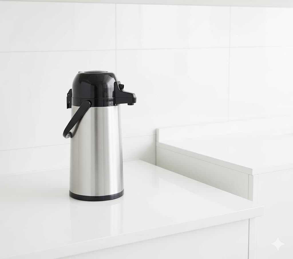 فلاسک 2.5 لیتر استیل پمپی صادراتی یونیک کد 9101/9100