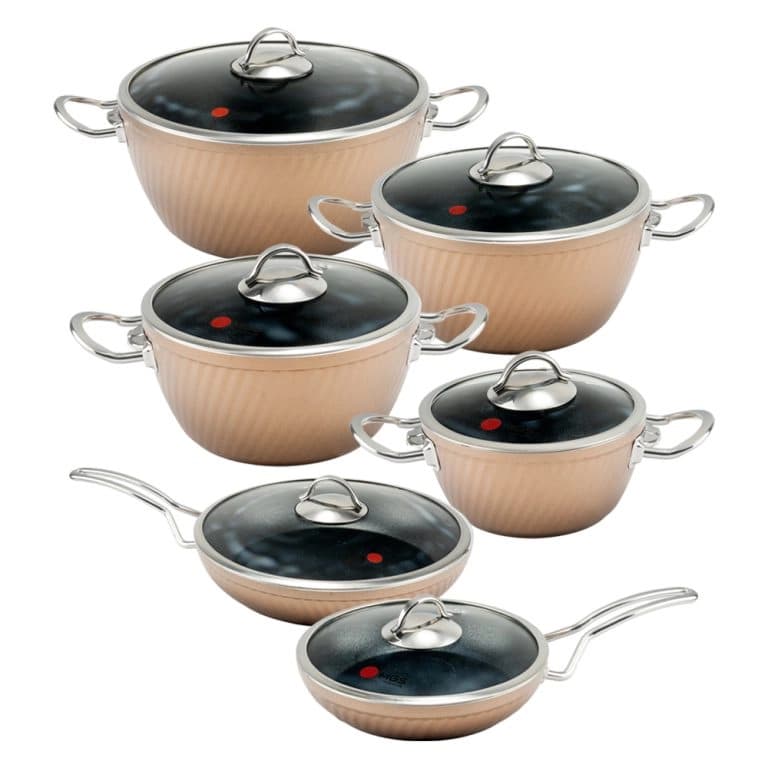 سرویس قابلمه ۱۲ پارچه ام جی اس FR03S طرح فورج