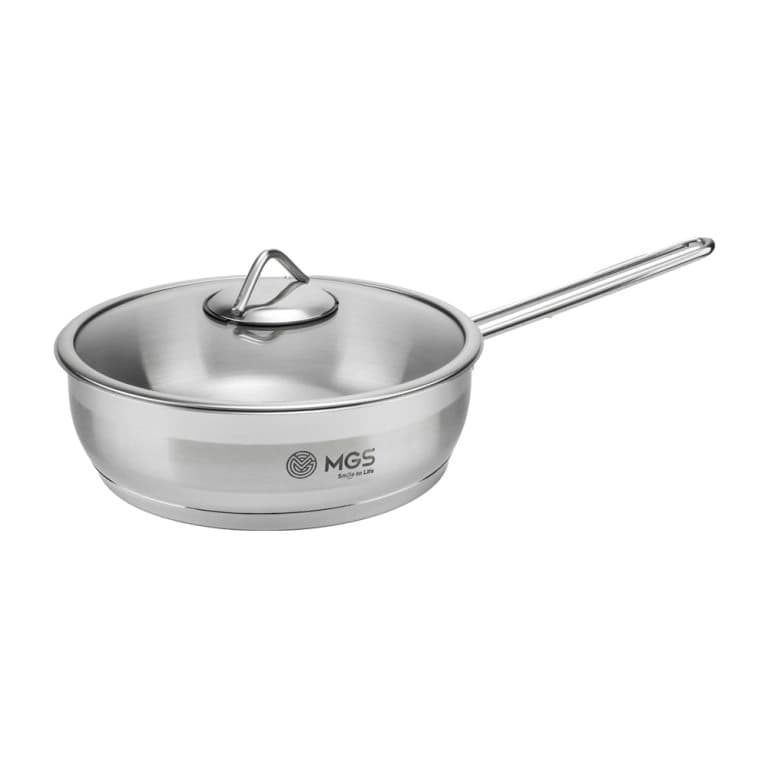 تابه ام جی اس سایز ۲۴ تک دسته استیل کد ۴۱۱۷