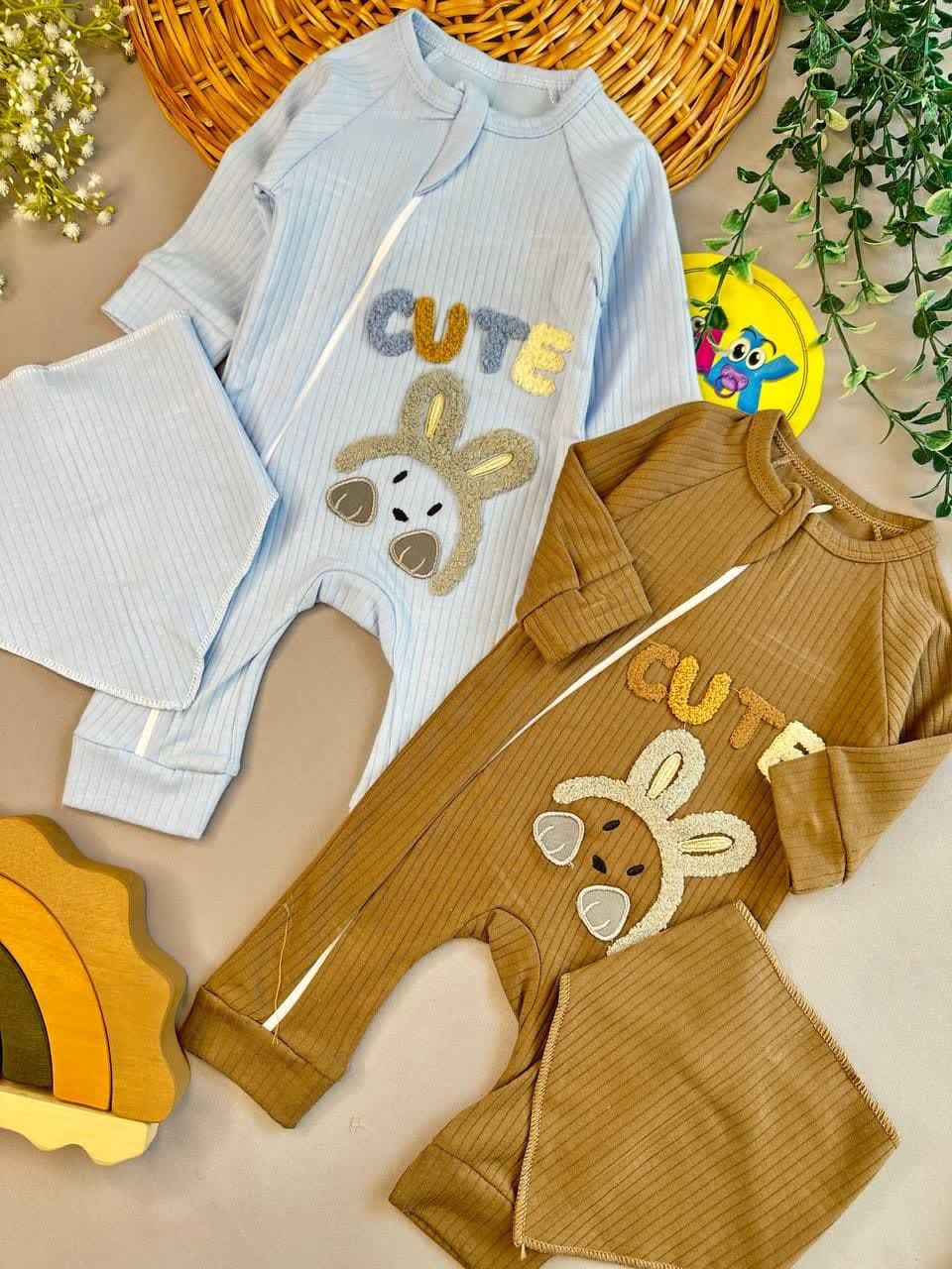 سرهمی طرح خرگوش کیوت نوزادی کد 112032