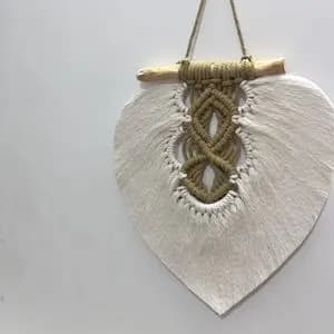 دیوارکوب تک برگ مکرومه مدل موانا