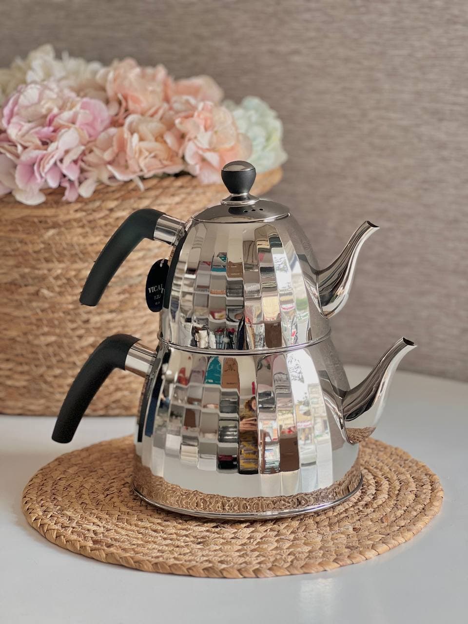 کتری قوری استیل VICALINA کد 21