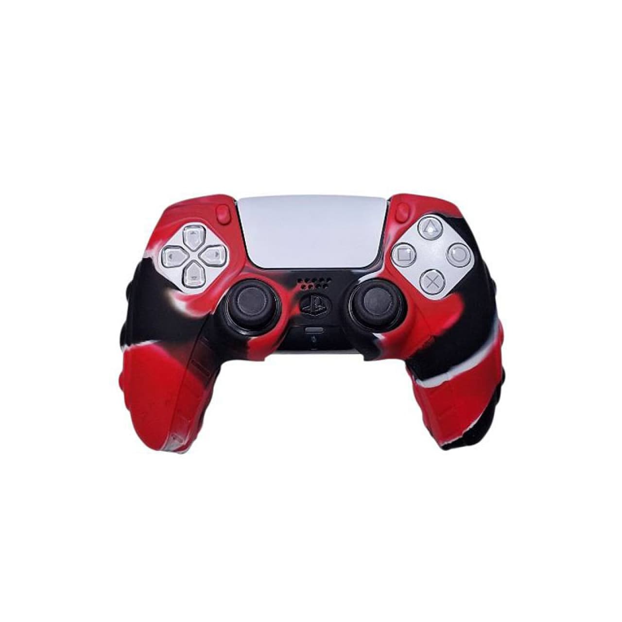 کاور ضد ضربه دسته پلی استیشن 5 ps5 آبرنگی قرمز