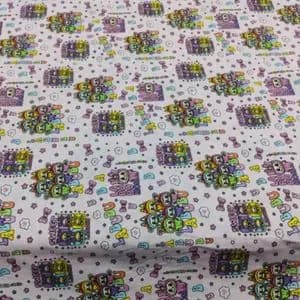 پارچه ملحفه کودک طرح لبوبو عرض 2 متر کد C