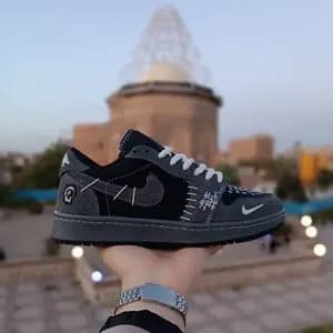 کتونی مردانه نایک جردن وودو مشکی طوسی کیفیت بالا