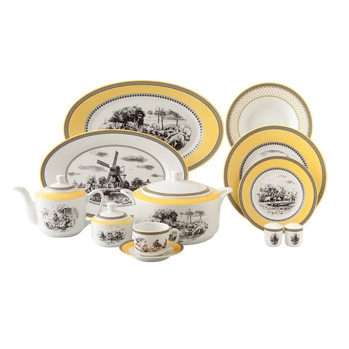 سرویس چینی زرین 12 نفره کامل ویلیج رادیانس (102 پارچه)