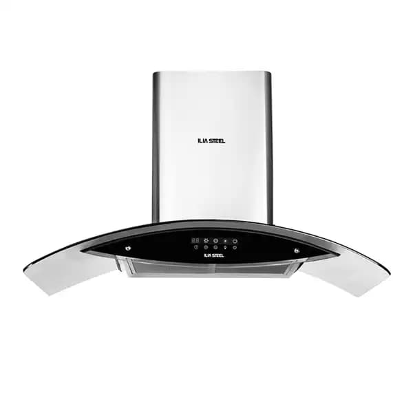 هود شومینه ای ایلیا استیل مدل یاقوت استیل 90cm
