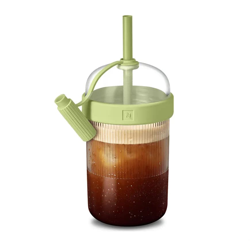 بطری نوشیدنی سرد نسپرسو لیمیتد ادیشن « پسته ای » طراحی فدریکو پری | Nespresso Nomad Tumbler Pistachio