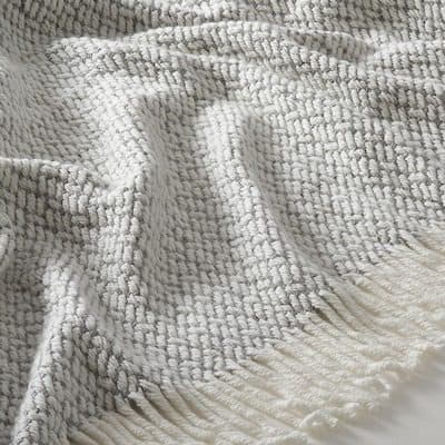 شال مبل/پتو طوسی ایکیا MAJINGER سایز 150×200