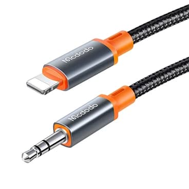 مبدل لایتنینگ به AUX برند مک دودو مدل CA-0780 به طول 1.2 متر