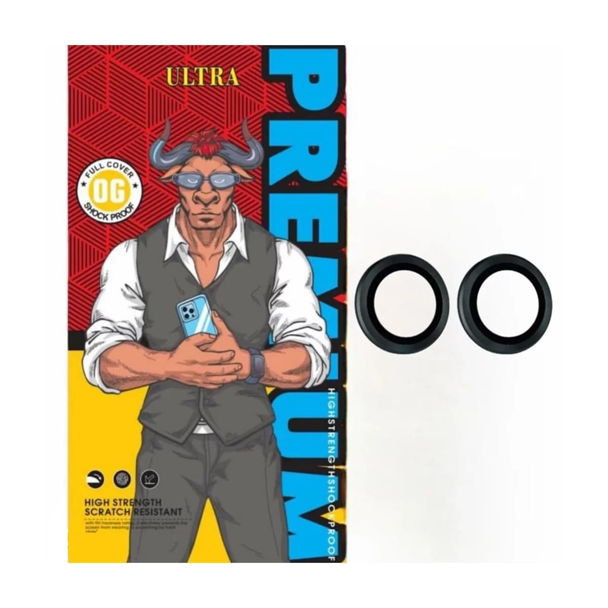 محافظ لنز دوربین گوشی اپل iPhone 16 Pro Max مدل اولترا رینگی