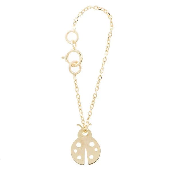 آویز ساعت طلا 18 عیار زنانه شمیم گلد گالری طرح کفشدوزک کد SG504