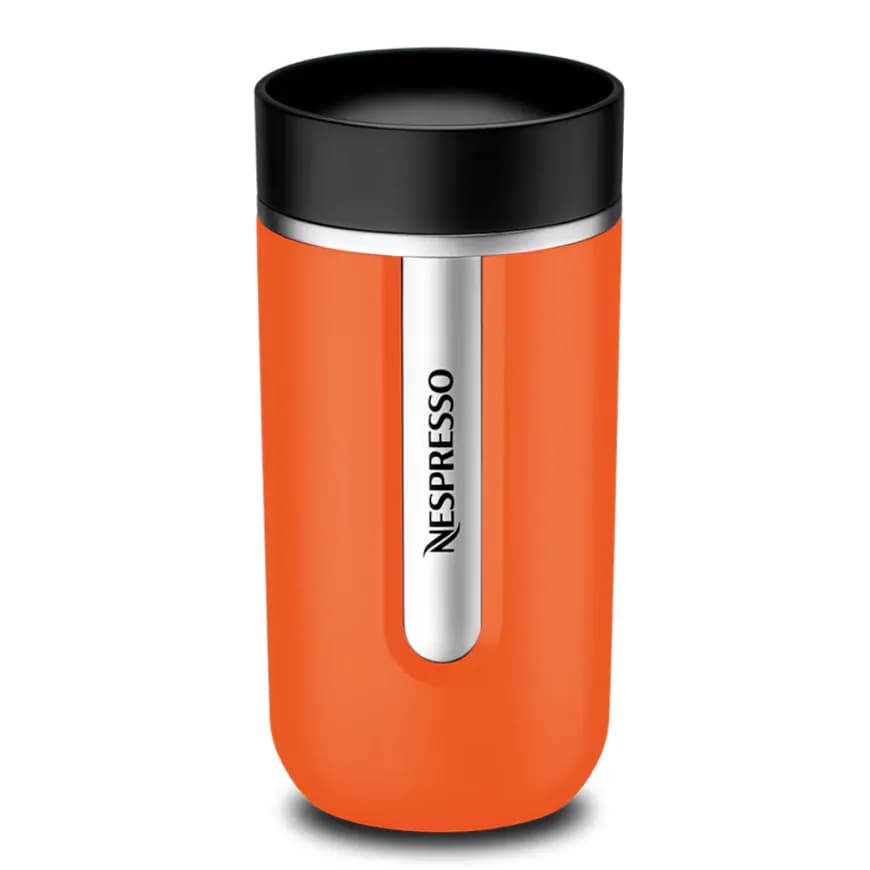 ماگ مسافرتی نسپرسو مدل نوماد | رنگ پرتقالی | سایز متوسط | Nespresso Nomad Travel Mug Mandarin