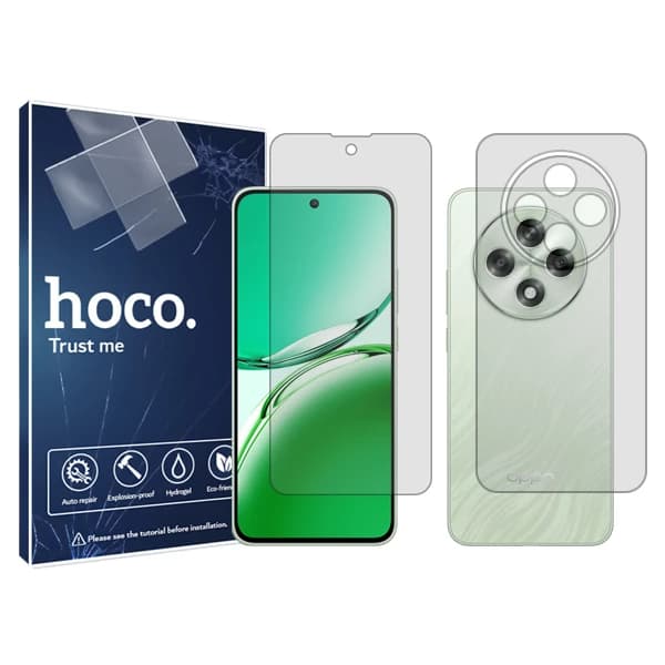 گلس گوشی اوپو A3 5G هوکو مدل Resistant به همراه محافظ پشت گوشی