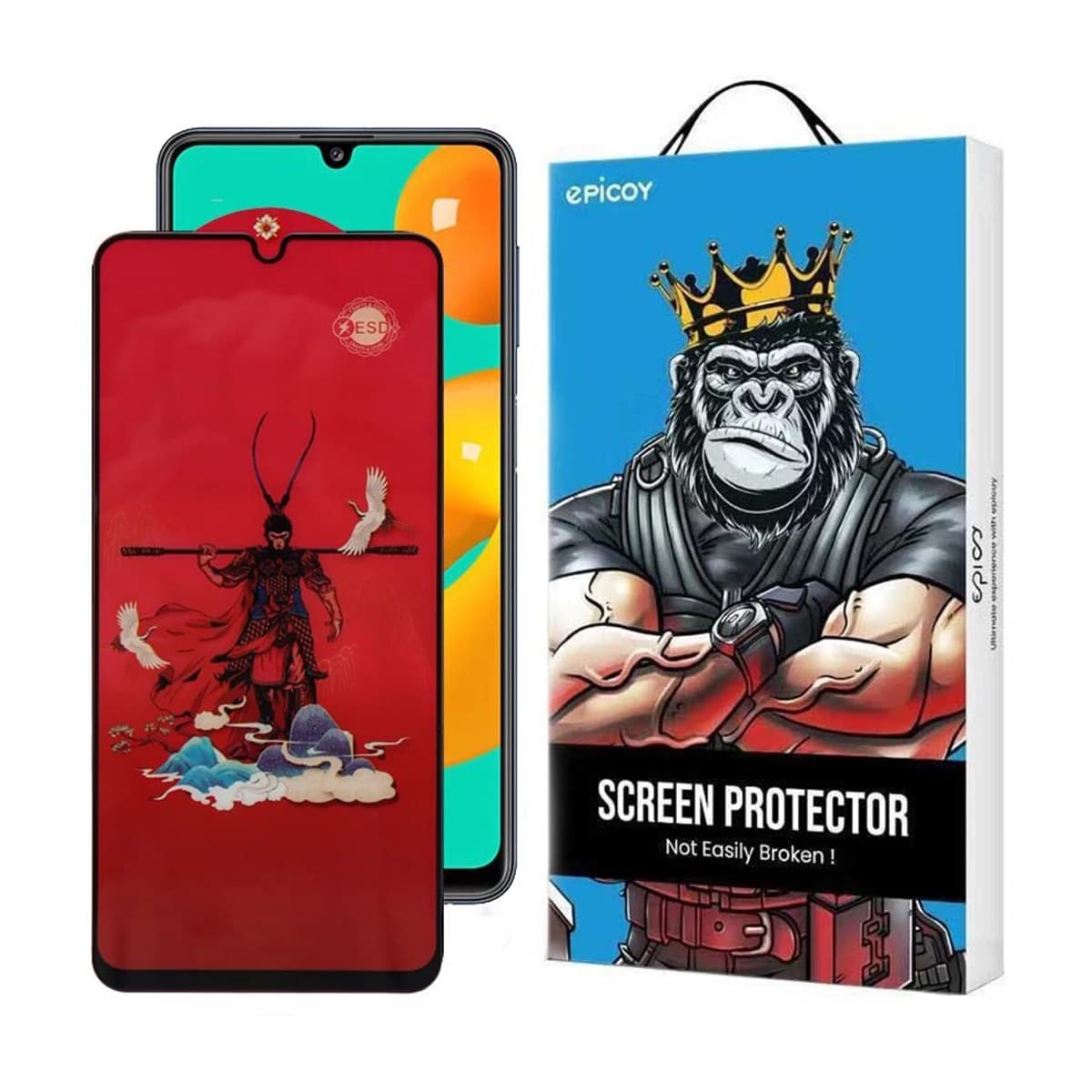 گلس گوشی سامسونگ Galaxy A33 5G-A32 4G-A22 4G-A50 4G اپیکوی مدل Monkey King