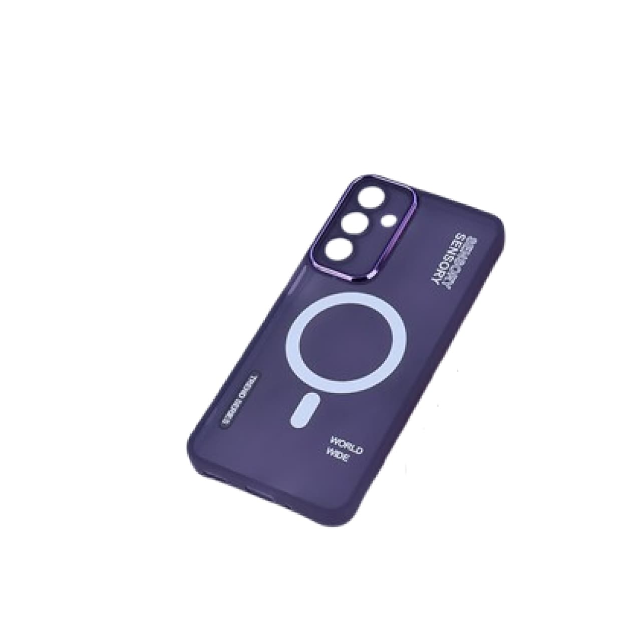 کاور دور محافظ متال طرح مگ سیف محافظ لنزدار مدل Sensory مناسب برای گوشی موبایل سامسونگ Galaxy A16 4G / A16 5G