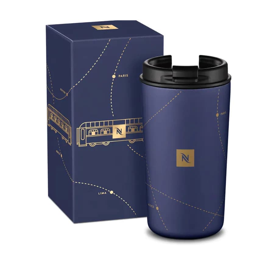 ماگ مسافرتی نسپرسو مدل نوماد فستیو سایز متوسط 400 میل | Nespresso Nomad Festive Travel Mug