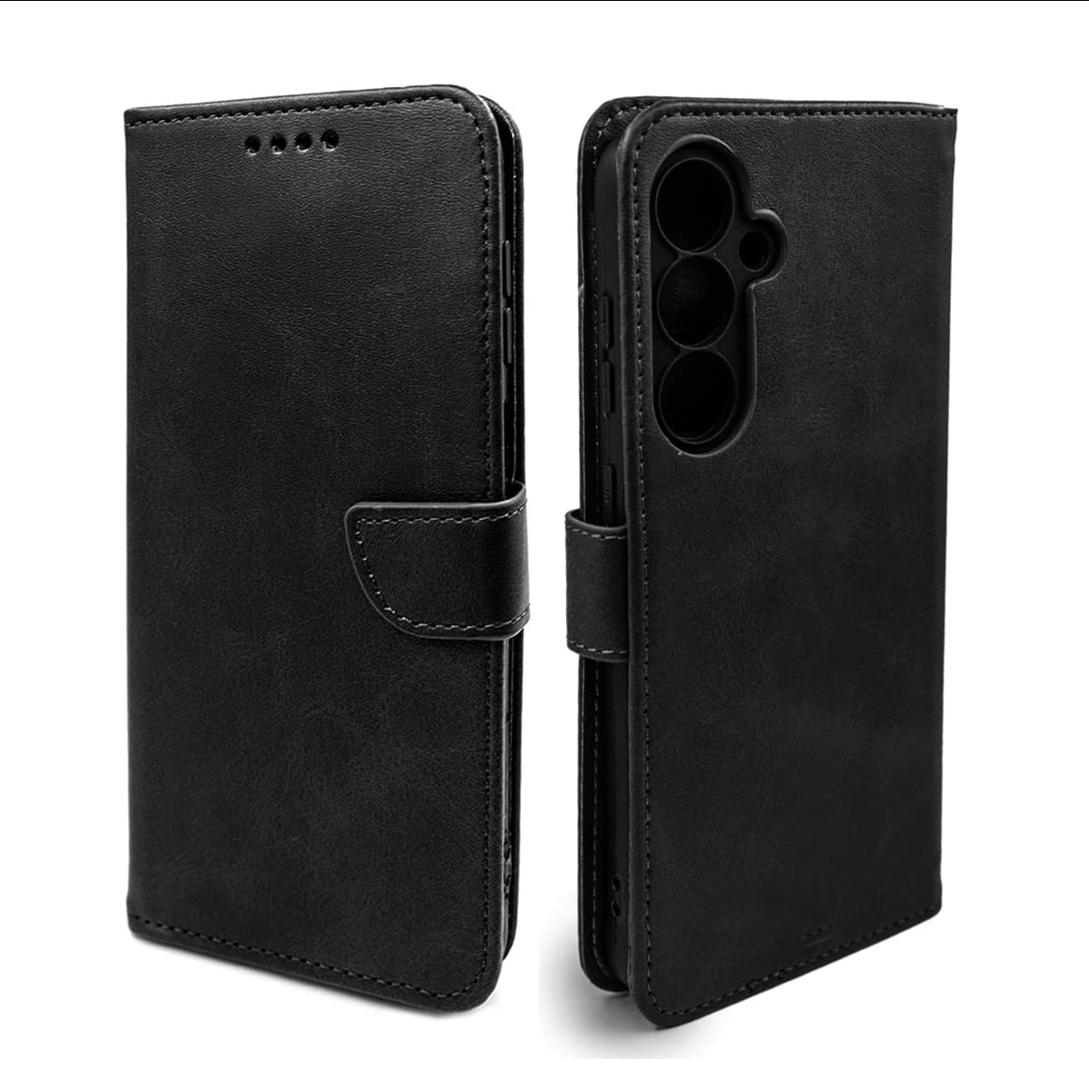 کیف کلاسوری گوشی سامسونگ Galaxy S24 FE مدل مگنتی جاکارتی محافظ لنزدار