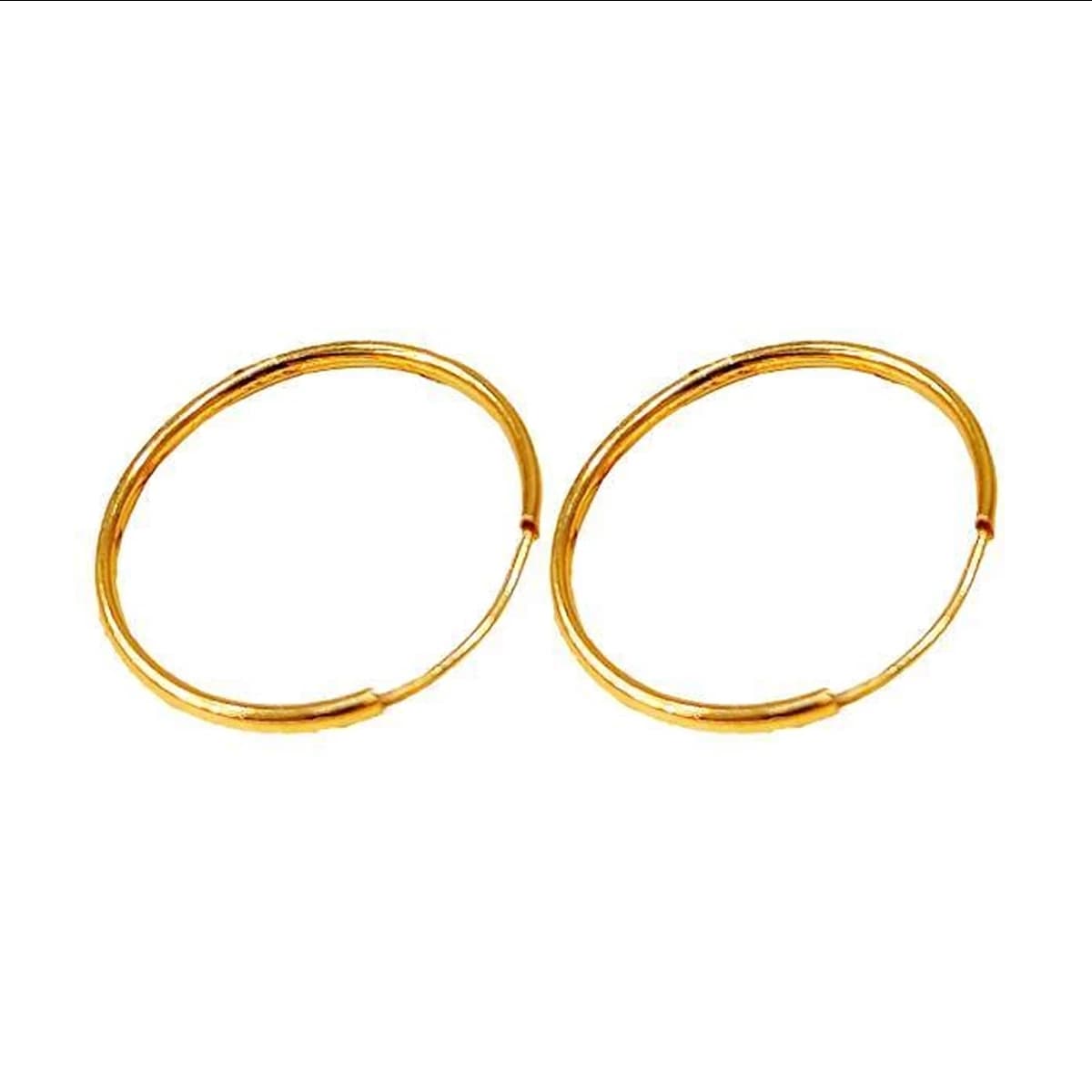 گوشواره طلا زنانه طرح حلقه ای ساده اپال گلد کد sh0045