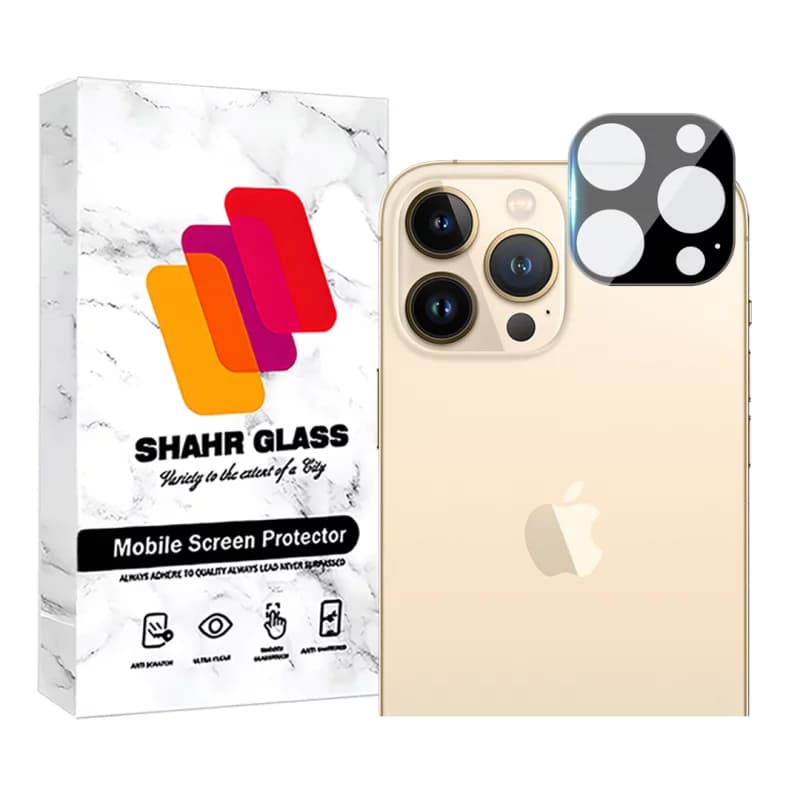 محافظ لنز دوربین گوشی اپل iPhone 13 Pro Max – iPhone 13 Pro فول شهر گلس مدل LENSFSH