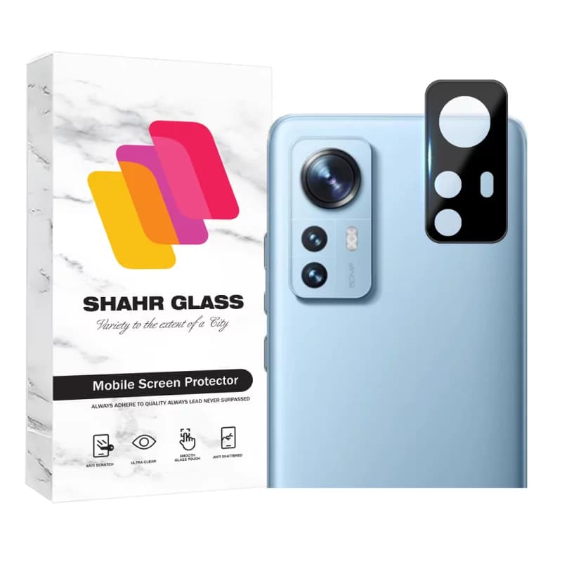 محافظ لنز دوربین گوشی شیائومی 12 – 12S – 12X فول شهر گلس مدل LENSFSH