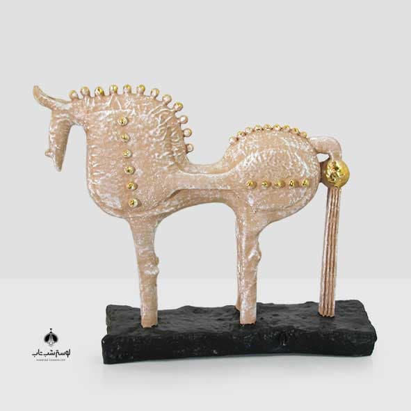 FRZ مجسمه اسب لوک سایز بزرگ قهوه ای کد 45