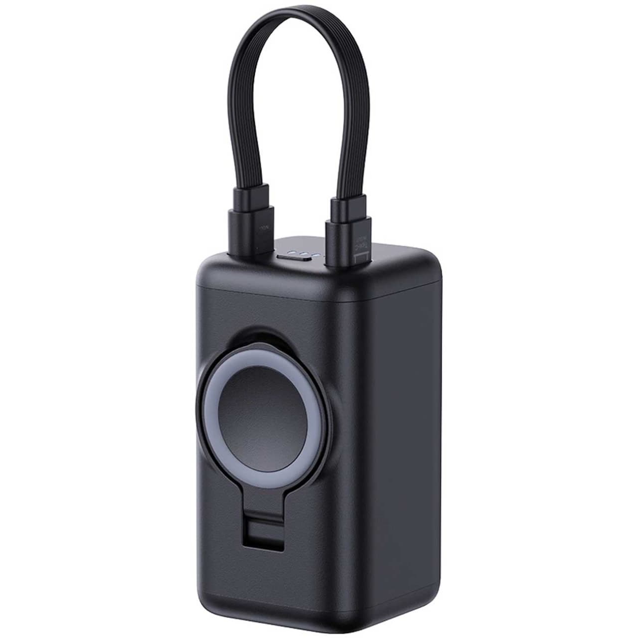 پاوربانک وایرلس ساعت هوشمند و گوشی موبایل 5000 میلی‌آمپر با کابل لایتنینگ جویروم مدل JR-W13